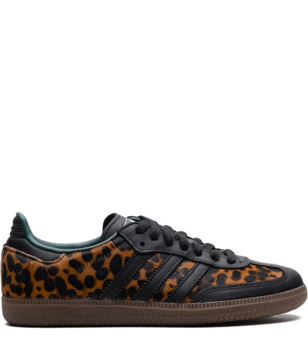 adidas Samba OG "Core Black/Collegiate Green/Cream White" sneakers