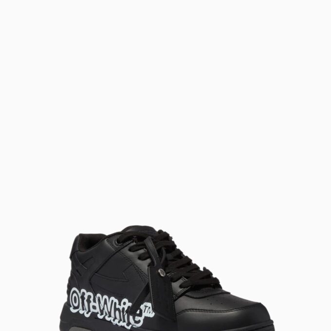 OFF-WHITE Out Of Office OOO Low Tops "Black"