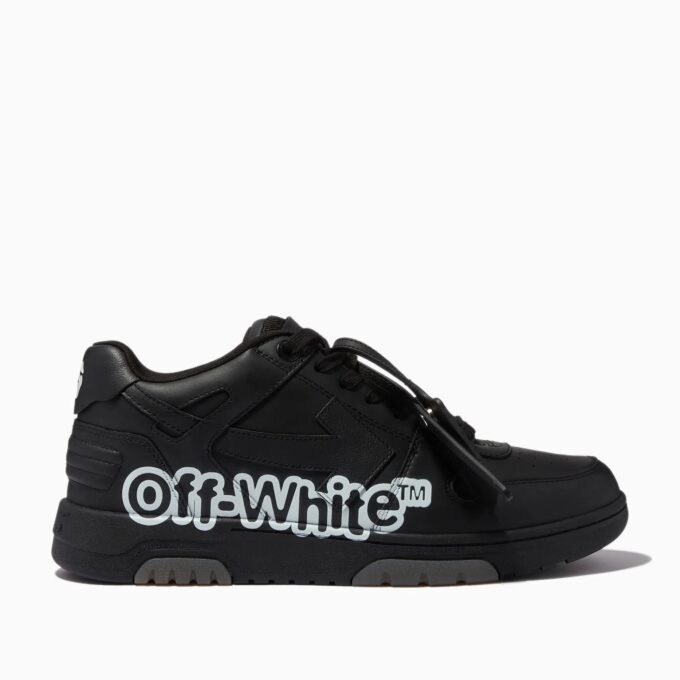 OFF-WHITE Out Of Office OOO Low Tops "Black"