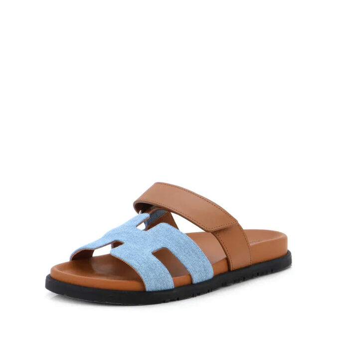 Hermès Chypre leather sandal