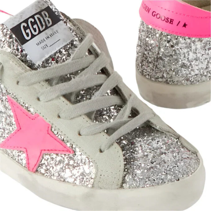 Golden Goose Super-Star glitter sneakers