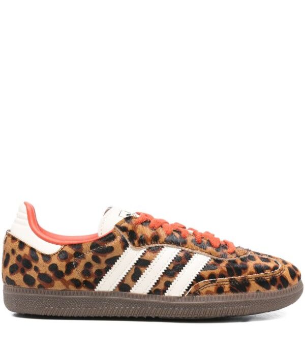 adidas Samba OG animal-print striped trainers