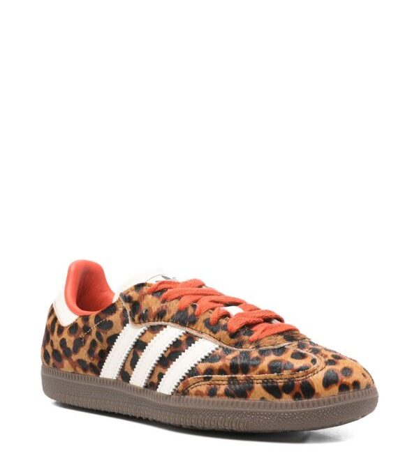 adidas Samba OG animal-print striped trainers