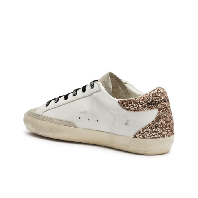 Goldengoose Women's Super-Star with gold glitter