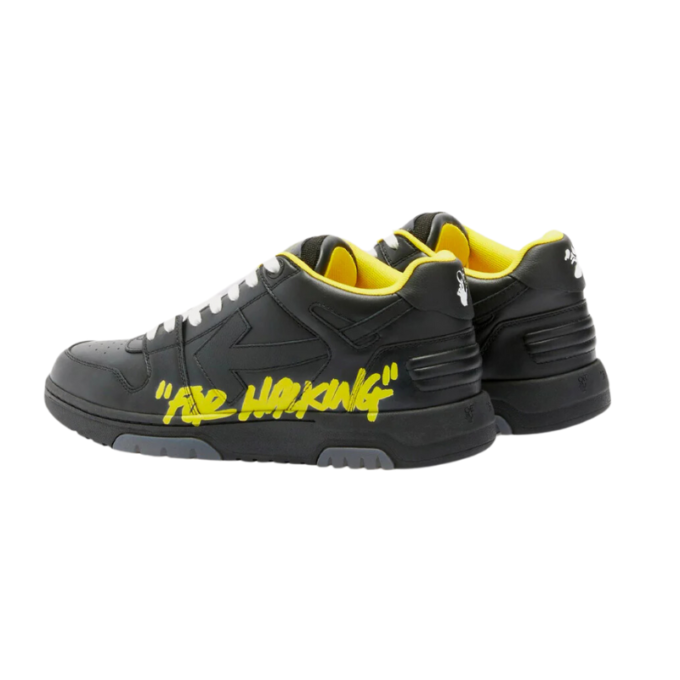 OFF-WHITE Out Of Office "ooo" Low Tops For Walking Black Yellow