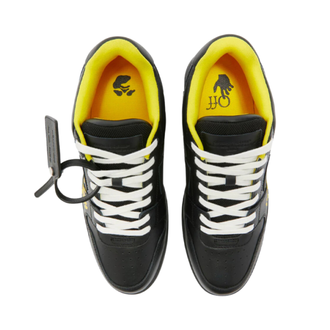 OFF-WHITE Out Of Office "ooo" Low Tops For Walking Black Yellow