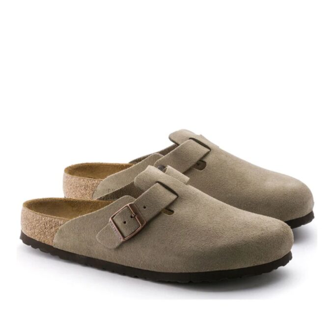 BIRKENSTOCK BOSTON BS SUEDE TAUPE