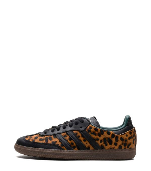 adidas Samba OG "Core Black/Collegiate Green/Cream White" sneakers