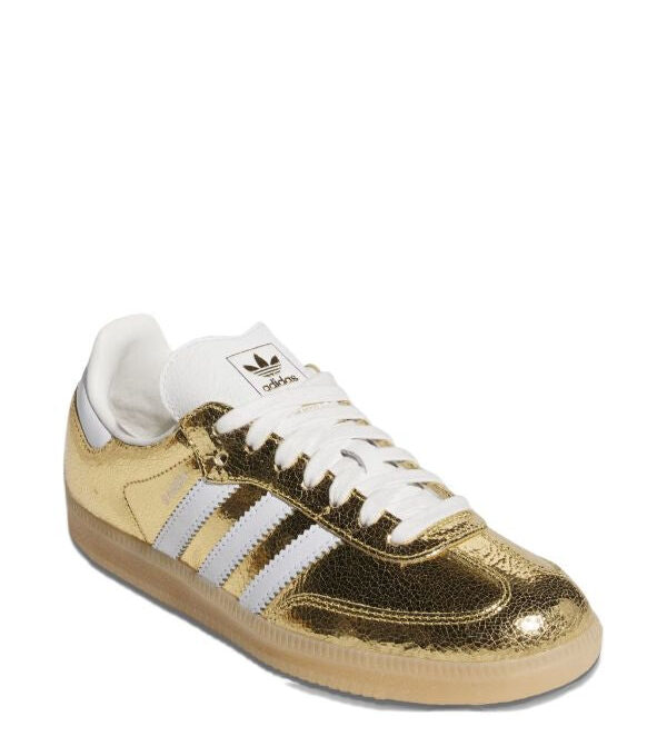 adidas Samba "Cracked Metallic Pack - Gold" sneakers