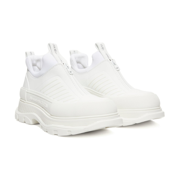 Alexander McQueen Tread Slick Zip Up – White