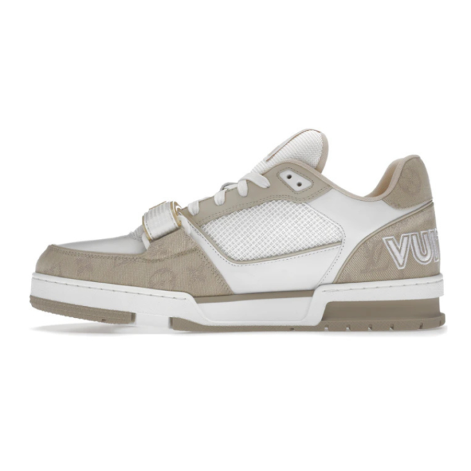 Louis Vuitton Trainer – Beige White