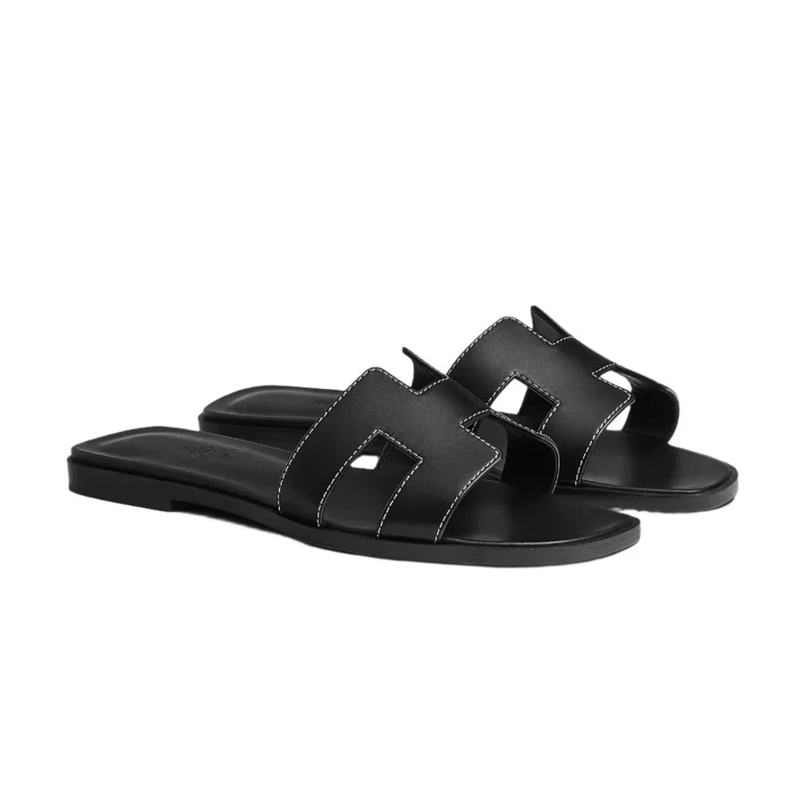 Hermes Oran sandals black - Image 2