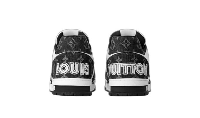 LOUIS VUITTON LV Trainer 'Black White Denim Strap'