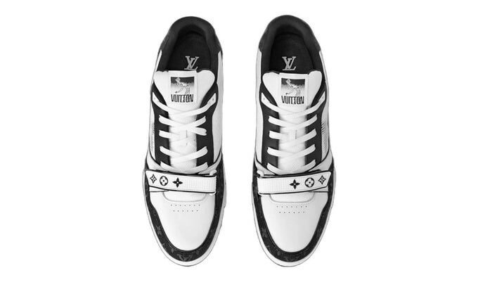 LOUIS VUITTON LV Trainer 'Black White Denim Strap'