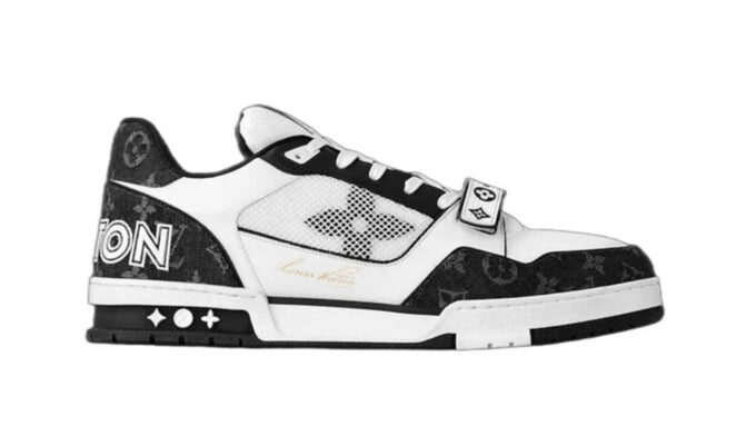 LOUIS VUITTON LV Trainer 'Black White Denim Strap'